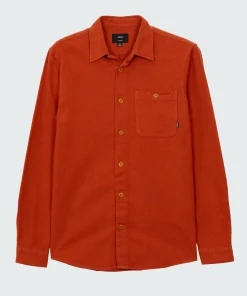 Hot Finisterre Men's Gylly Shirt DarkRosewood