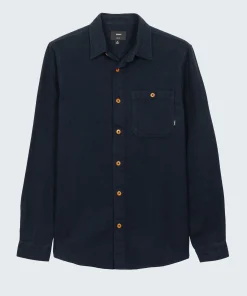 Best Finisterre Men's Gylly Shirt NavyDobby
