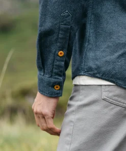 Shop Finisterre Men's Gylly Shirt OceanDobby