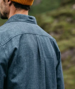 Shop Finisterre Men's Gylly Shirt OceanDobby