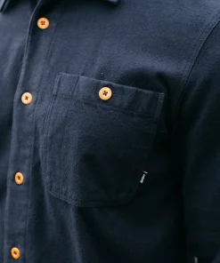 Best Finisterre Men's Gylly Shirt NavyDobby