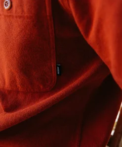 Hot Finisterre Men's Gylly Shirt DarkRosewood