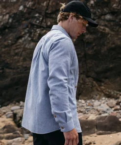 Fashion Finisterre Men's Gylly Shirt IndigoDobby