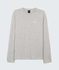 Best Sale Finisterre Men's Harlyn Logo Long Sleeve T-Shirt GreyMarl