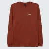 Sale Finisterre Men's Harlyn Logo Long Sleeve T-Shirt DarkRosewood