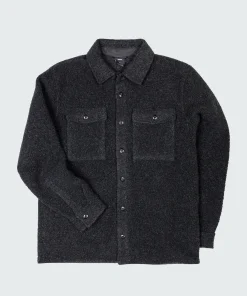 Outlet Finisterre Men's Hegen Fleece Shirt Raven