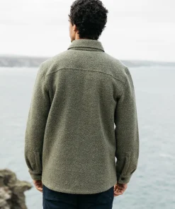 Store Finisterre Men's Hegen Fleece Shirt WillowGreen