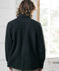 Outlet Finisterre Men's Hegen Fleece Shirt Raven