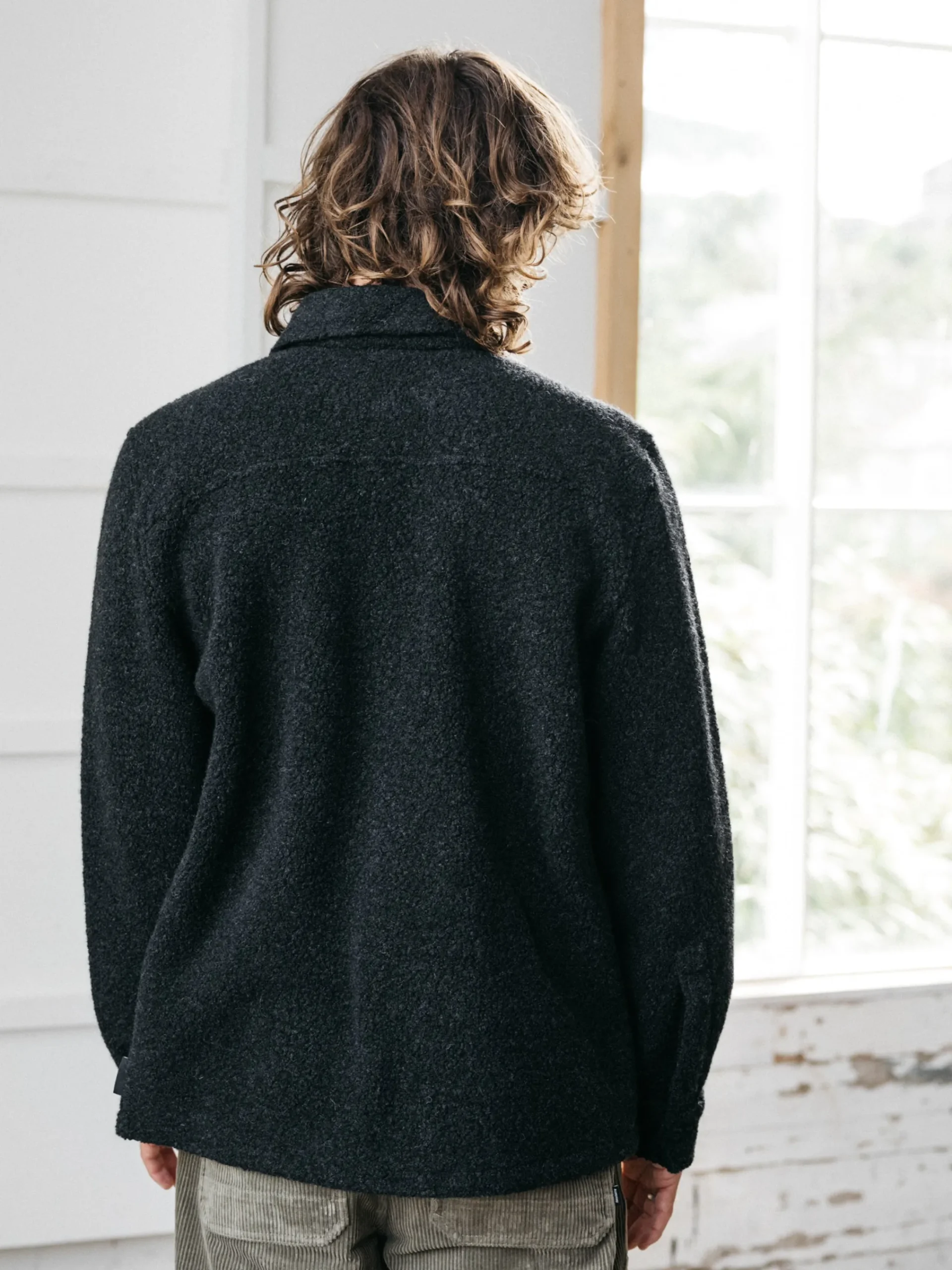 Outlet Finisterre Men's Hegen Fleece Shirt Raven
