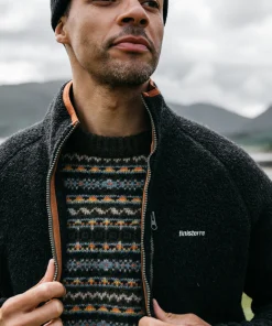 Sale Finisterre Men's Hegen Full Zip Fleece RavenBlack