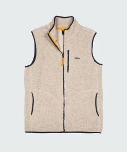 Clearance Finisterre Men's Hegen Wool Fleece Vest Oatmeal
