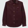 Cheap Finisterre Men's Jetty Cord Shirt BlackCherry