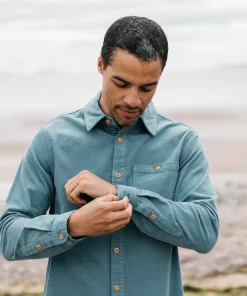 Flash Sale Finisterre Men's Jetty Cord Shirt OceanStorm