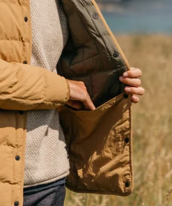 Best Finisterre Men's Lapwing Shirt Wheat
