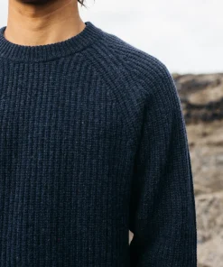 Online Finisterre Men's Mora Knit Sweater Navy