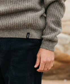 Outlet Finisterre Men's Mora Knit Sweater WildSage