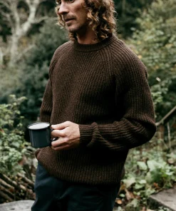 Store Finisterre Men's Mora Knit Sweater Timber