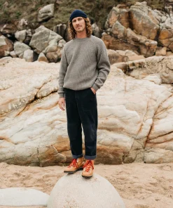 Outlet Finisterre Men's Mora Knit Sweater WildSage