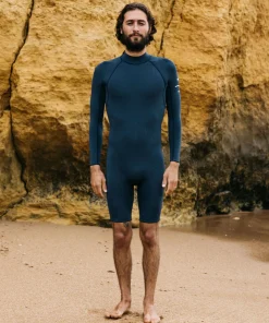 Discount Finisterre Men's Nieuwland 2mm Yulex® Back Zip Long Sleeve Spring Suit DarkOzone