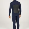 Best Finisterre Men's Nieuwland 4.5/3.5mm Yulex® Chest Zip Wetsuit Ink