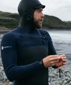 Hot Finisterre Men's Nieuwland 5.5/4.5mm Yulex® Chest Zip Hooded Wetsuit Ink