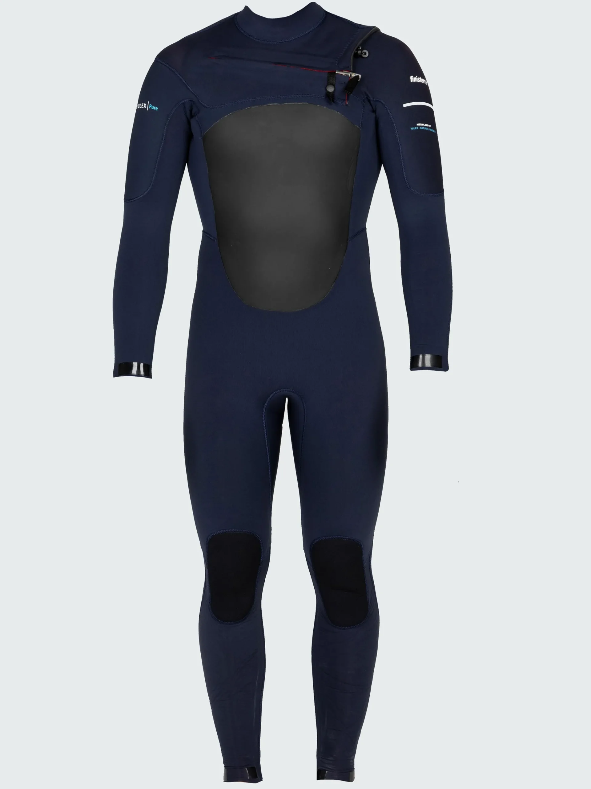 Best Finisterre Men's Nieuwland 4.5/3.5mm Yulex® Chest Zip Wetsuit Ink