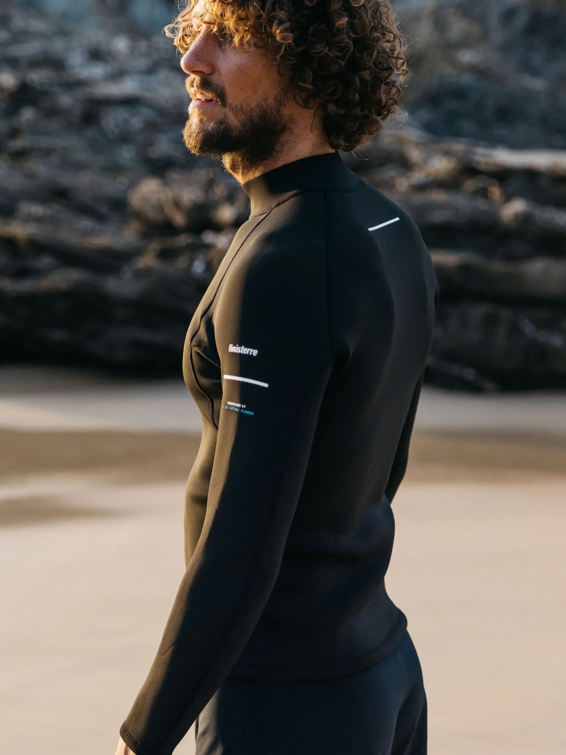 Cheap Finisterre Men's Nieuwland 2mm Yulex® Long Sleeve Top Black