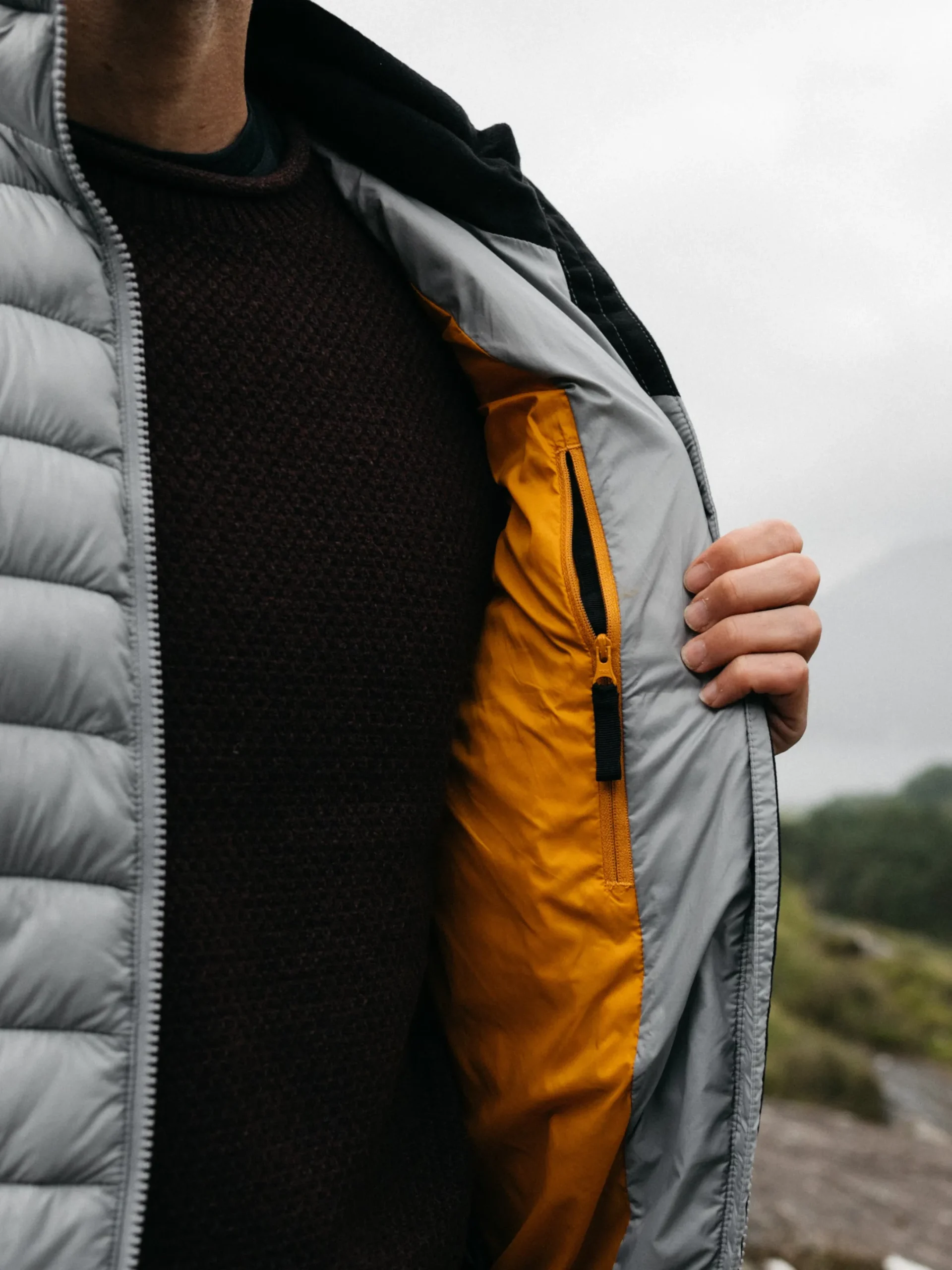 Hot Finisterre Men's Nimbus Insulated Vest Whale