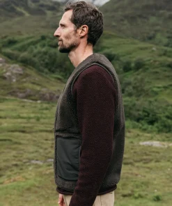 Outlet Finisterre Men's Orsik Fleece Vest RavenBlack