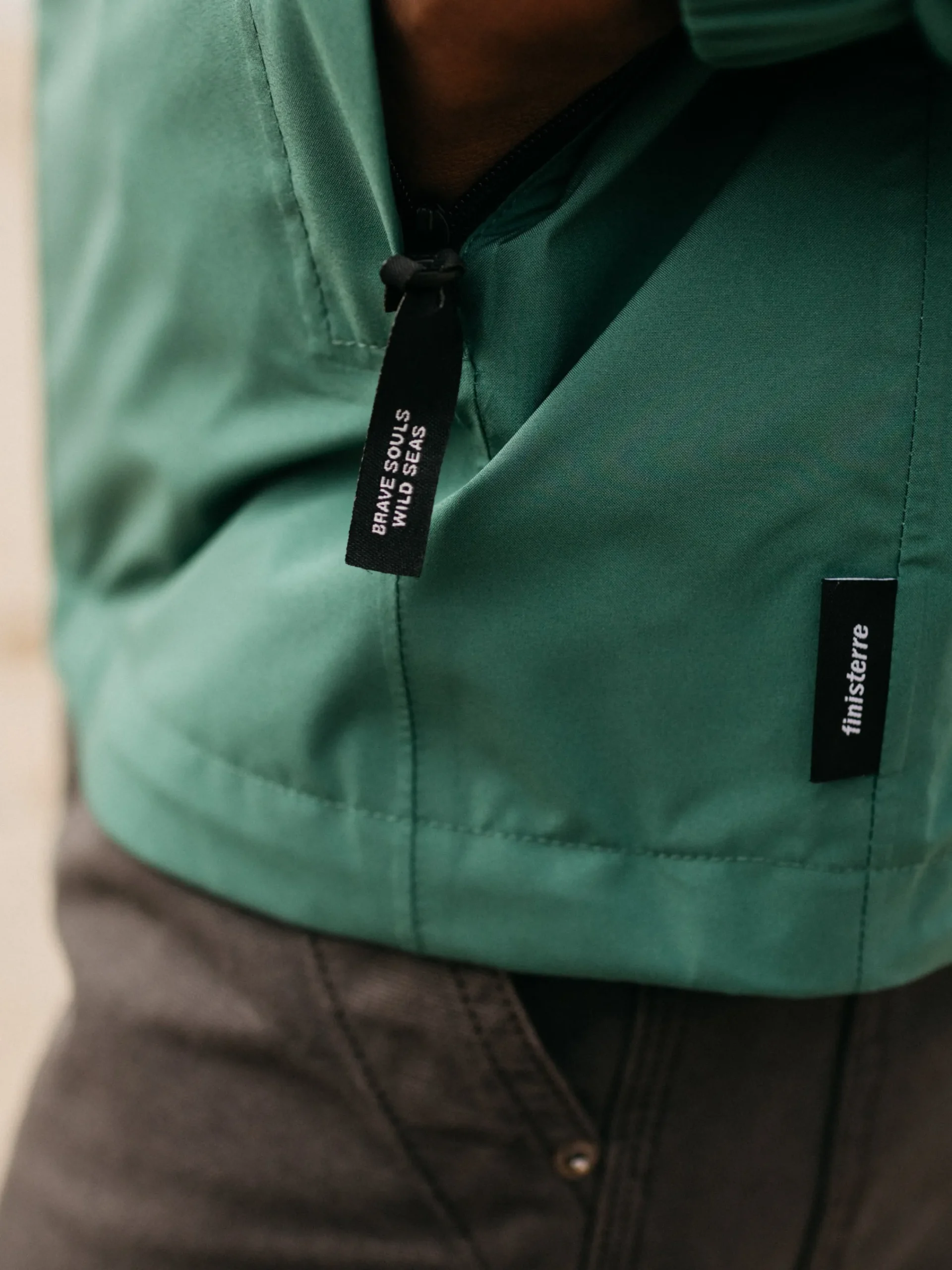 New Finisterre Men's Rainbird Waterproof Jacket PineShadow