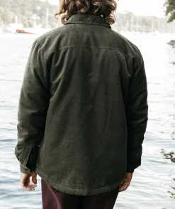 Best Sale Finisterre Men's Rigger Fleece Lined Jacket Olive