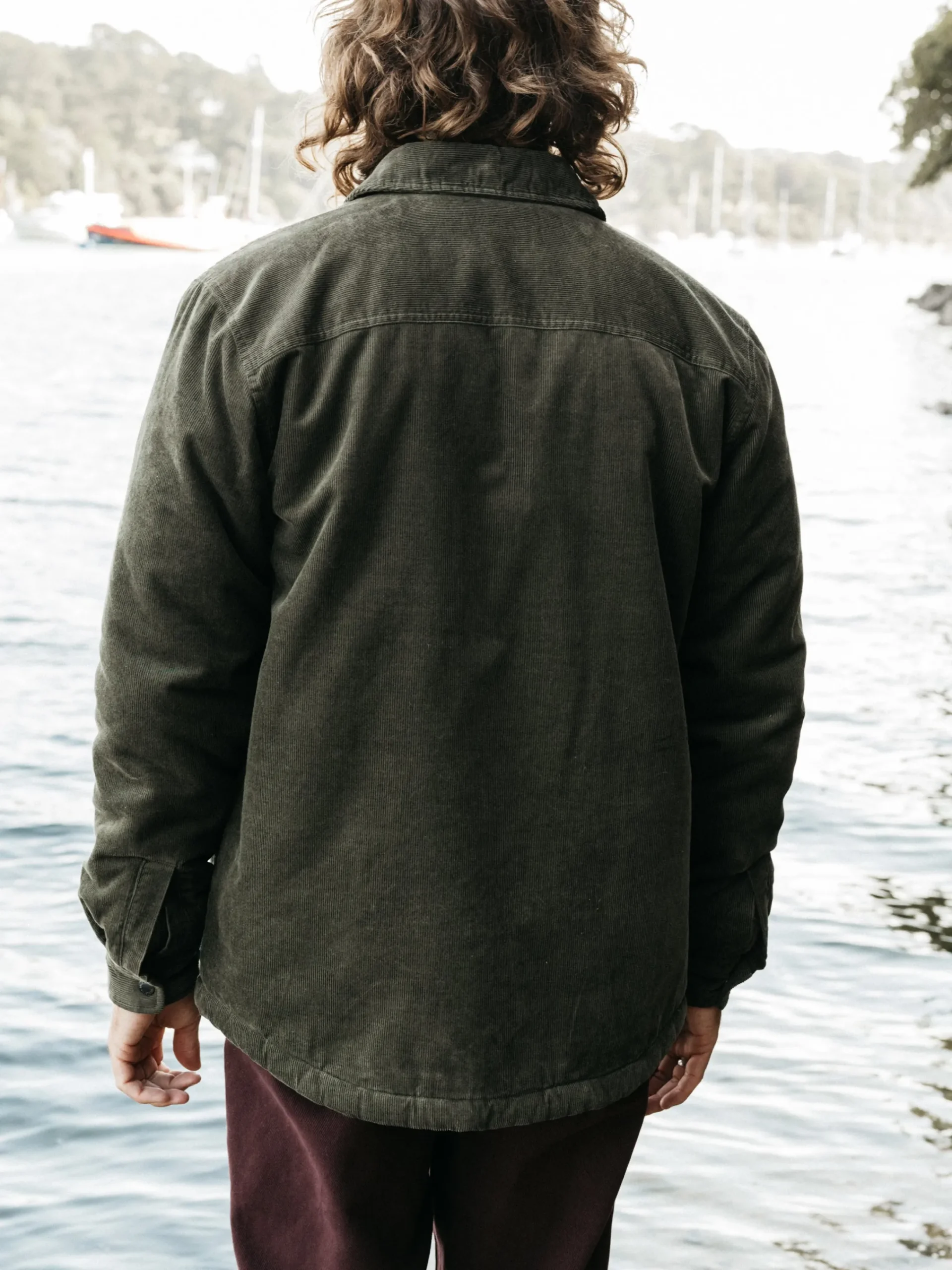 Best Sale Finisterre Men's Rigger Fleece Lined Jacket Olive
