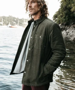 Best Sale Finisterre Men's Rigger Fleece Lined Jacket Olive
