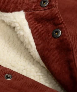 Discount Finisterre Men's Rigger Fleece Lined Jacket DarkRosewood
