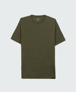 Clearance Finisterre Men's Seeker Merino T-Shirt Olive