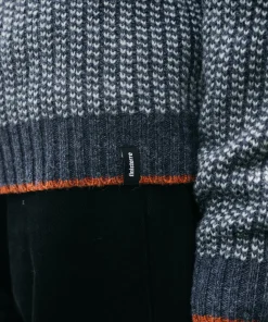 Discount Finisterre Men's Selfost Nordic Patterned Crew Sweater Navy/Sky/DarkRosewood