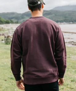 New Finisterre Men's Serpentine Sweatshirt BlackCherry