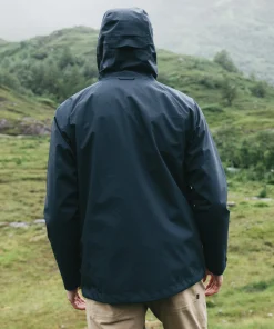 Outlet Finisterre Men's Skybird Waterproof Jacket Navy