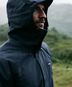 Outlet Finisterre Men's Skybird Waterproof Jacket Navy