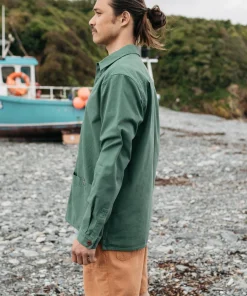 Discount Finisterre Men's Tonkin Work Shirt PineShadow