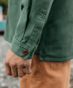 Discount Finisterre Men's Tonkin Work Shirt PineShadow