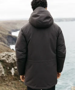 Outlet Finisterre Men's Vellus Parka Jacket Raven