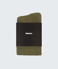 Outlet Finisterre Rossby Ankle Sports Sock Olive/Ecru