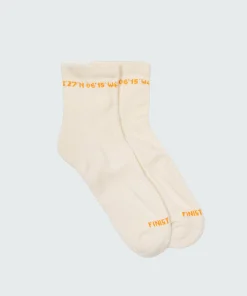 Clearance Finisterre Rossby Ankle Sports Sock Ecru/Flame