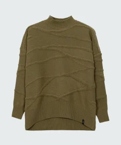 Best Finisterre Women's Arkose Knit Sweater WillowGreen