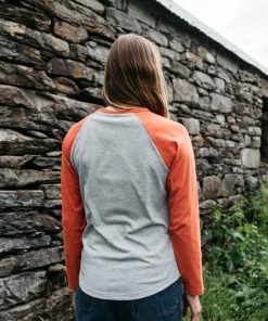 Flash Sale Finisterre Women's Bailey Long Sleeve T-Shirt GreyMarl/RedRust