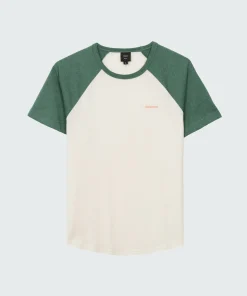 Best Sale Finisterre Women's Bailey T-Shirt Ecru/PineShadow