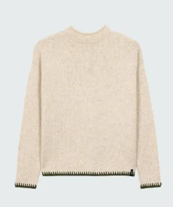 Flash Sale Finisterre Women's Blanket Stitch Taran Sweater Oatmeal