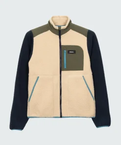 Outlet Finisterre Women's Bolster Full Zip Fleece Navy/Oatmeal/Olive