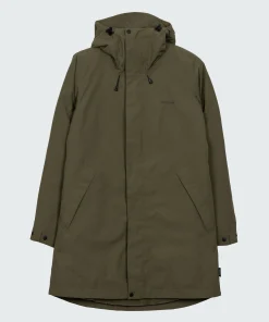Shop Finisterre Women's Caelus Waterproof Parka Olive